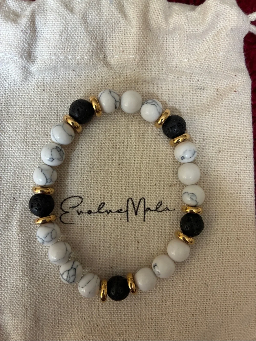 Evolve Mala howlite bracelet